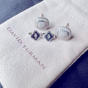 David Yurman Albion® Stud Earrings
Sterling Silver with Pavé Diamonds, 7mm